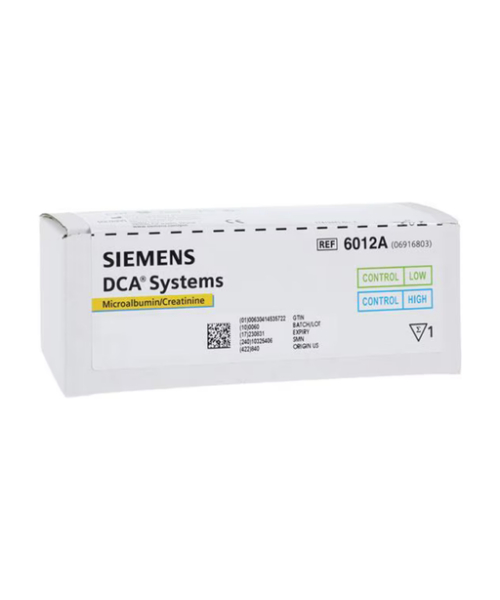 Siemens DCA 2000 Microalbumin Creatinine Low high Control Kit, 4-kit Siemens DCA 2000 Microalbumin Creatinine Low high Control Kit, 4-kit